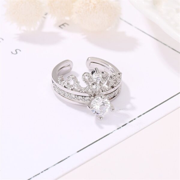 Creative Fashion Diamond rapunzel  Ring B Female Ring - Image 3