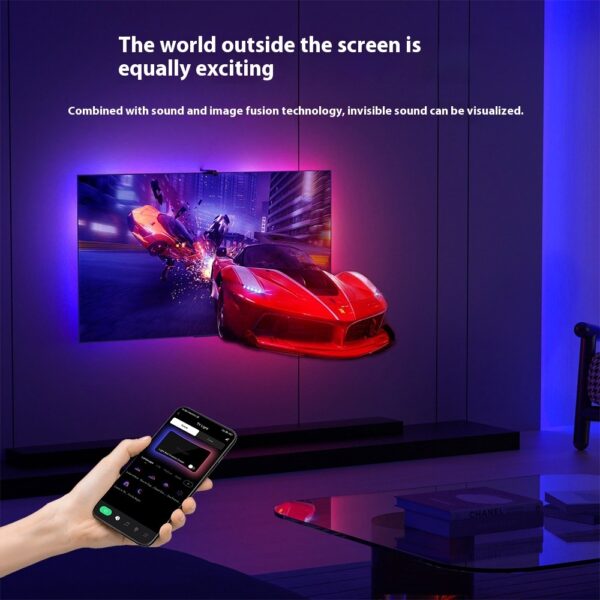 Sensor Capture TV Screen Synchronization Intelligent Magic Color Ambience Light Belt - Image 4