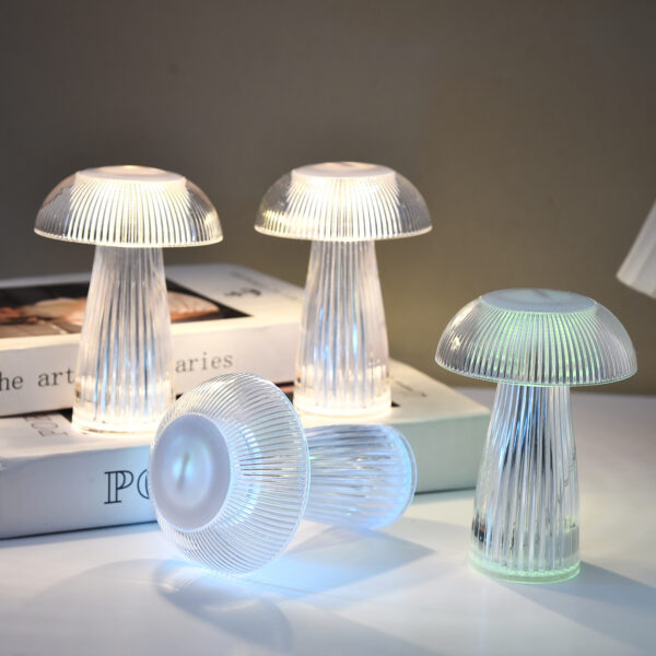 Creative Mushroom Atmosphere Electronic Jellyfish Table Lamp Home Decor - Image 4