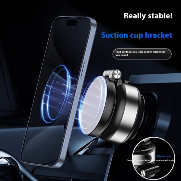 Vacuum Electric Suction Cup Magnetic Suction Car Phone Holder Navigation Multifunctional - Image 2