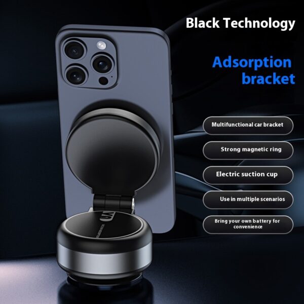 Vacuum Electric Suction Cup Magnetic Suction Car Phone Holder Navigation Multifunctional - Image 4