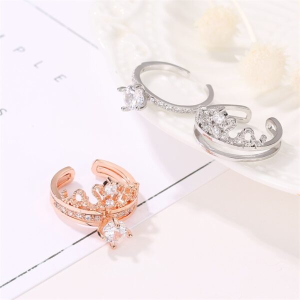 Creative Fashion Diamond rapunzel  Ring B Female Ring - Image 2