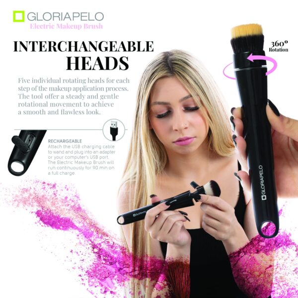 Popular Makeup Tools Portable Travel Cosmetic Electric Handle Makeup Brushes Blush Powder Foundation Single Makeup Brush - Image 7