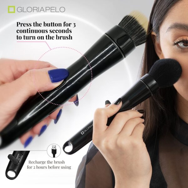 Popular Makeup Tools Portable Travel Cosmetic Electric Handle Makeup Brushes Blush Powder Foundation Single Makeup Brush - Image 3